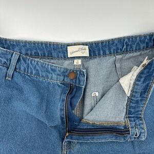 Universal Thread Jeans Womens 17R Blue Denim Cargo Wide Leg High Rise Outdoor